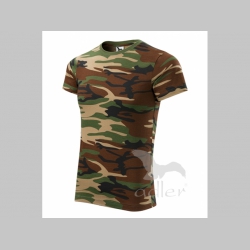 Tričko Camouflage "zelenohnedý maskáč" pánske 100% bavlna 160 g/m2